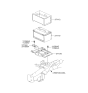Diagram for 2012 Hyundai Veracruz Battery Tray - 37150-3J200