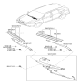 Diagram for Hyundai Wiper Linkage - 98100-3J000