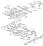 Diagram for Hyundai Veracruz Floor Pan - 65111-3J200