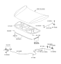Diagram for Hyundai Veracruz Hood Latch - 81130-3J000