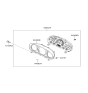 Diagram for 2006 Hyundai Veracruz Instrument Cluster - 94001-3J232