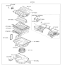 Diagram for Hyundai Santa Fe Blend Door Actuator - 97125-2G000