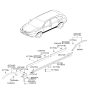 Diagram for 2012 Hyundai Veracruz Door Moldings - 87733-3J000