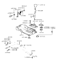 Diagram for 2000 Hyundai Sonata Shift Knob - 43711-38200