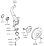 Diagram for 2000 Hyundai Sonata Steering Knuckle - 51715-38000