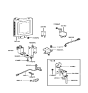 Diagram for 2001 Hyundai Sonata Knock Sensor - 39510-38020