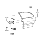 Diagram for 2000 Hyundai Sonata Door Hinge - 79420-38000