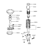 Diagram for 2000 Hyundai Sonata Shock Absorber - 54611-38600