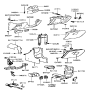 Diagram for Hyundai Sonata Cigarette Lighter - 95120-38000