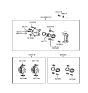 Diagram for 1998 Hyundai Sonata Brake Pad Set - 58101-38A50