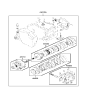Diagram for Hyundai Sonata Automatic Transmission Overhaul Kit - 45010-39A01