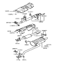 Diagram for 1998 Hyundai Sonata Muffler - 28700-38310