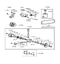 Diagram for Hyundai Sonata Power Steering Pump - 57100-38000
