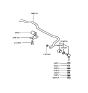 Diagram for 1998 Hyundai Sonata Sway Bar Bushing - 54813-38101