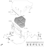 Diagram for Hyundai Genesis G80 Headlight Seal - 86435-T1000