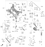 Diagram for Hyundai Ioniq 5 N Control Arm Bolt - 54563-3K000