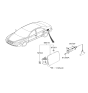 Diagram for Hyundai Sonata Fuel Door Release Cable - 95720-3K000