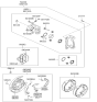 Diagram for Hyundai Brake Shoe - 58305-3KA00