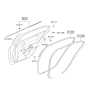 Diagram for 2006 Hyundai Sonata Door Seal - 83120-3K000-QD