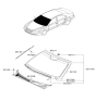 Diagram for 2005 Hyundai Sonata Windshield - 86110-3K090