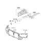 Diagram for 2007 Hyundai Sonata Radiator Support - 64101-0A000