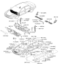 Diagram for 2005 Hyundai Sonata Dash Panels - 84120-0A100