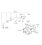 Diagram for Hyundai Brake Booster Vacuum Hose - 59130-3K000