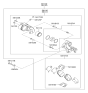 Diagram for 2005 Hyundai Sonata Brake Pad Set - 58101-3KA31
