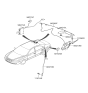 Diagram for 2005 Hyundai Sonata Antenna - 96250-0A000-R2