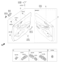 Diagram for 2018 Hyundai Ioniq Door Handle - 82610-G2000-PGB