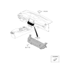 Diagram for 2020 Hyundai Ioniq A/C Switch - 97250-G7BG0-RET