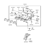 Diagram for Hyundai Tiburon Intake Manifold Gasket - 28411-23001