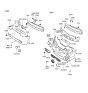 Diagram for 1997 Hyundai Tiburon Bumper - 86510-27000