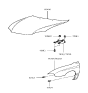 Diagram for Hyundai Tiburon Fender - 66320-27020