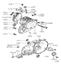 Diagram for 2000 Hyundai Elantra Motor And Transmission Mount - 43120-28001