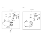 Diagram for 1998 Hyundai Tiburon Headlight - 92102-27050