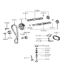 Diagram for 1997 Hyundai Tiburon Camshaft - 24200-23003