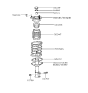 Diagram for 1997 Hyundai Elantra Shock And Strut Mount - 55320-29000