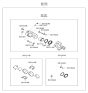 Diagram for Hyundai Azera Brake Pad Set - 58101-3LA10