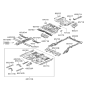 Diagram for Hyundai Azera Floor Pan - 65110-3L150