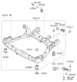 Diagram for Hyundai Azera Front Cross-Member - 62405-3L300