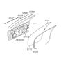 Diagram for Hyundai Azera Weather Strip - 82110-3L000-A9