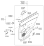 Diagram for 2007 Hyundai Azera Power Window Switch - 93580-3L102-K7