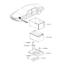Diagram for 2010 Hyundai Azera Battery Tray - 37150-3L250