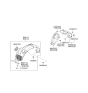Diagram for Hyundai Azera Wheelhouse - 86812-3L700
