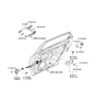 Diagram for 2008 Hyundai Azera Door Check - 79480-3L000
