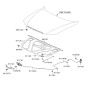 Diagram for Hyundai Azera Hood Latch - 81130-3L020