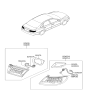 Diagram for Hyundai Azera Tail Light - 92404-3L500