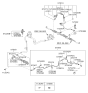 Diagram for 2007 Hyundai Azera Power Steering Hose - 57510-3L100