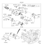 Diagram for Hyundai Santa Fe Starter Motor - 36100-3C150